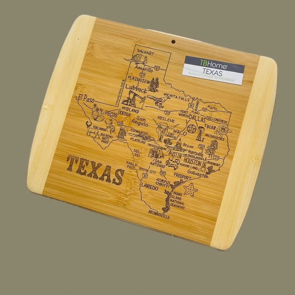 Totally Bamboo A Slice of Life Texas State Serving / Cutting Board, 11